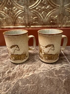 Vintage Dunoon Scotland stoneware mugs